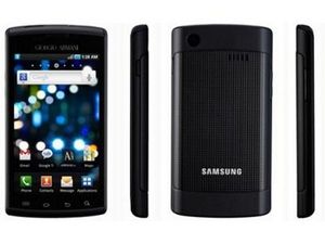 Безупречный стиль giorgio armani и самые передовые технологии samsung объединились в смартфоне galaxy s.