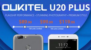 Oukitel u20 plus – смартфон с двойной камерой от $89.99